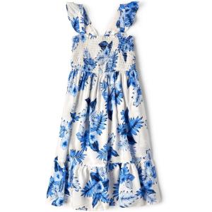 imageThe Childrens PlaceShort Sleeve Fashion DressWhite Daisy Tropic