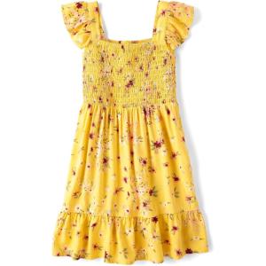 imageThe Childrens PlaceShort Sleeve Fashion Skater DressPink GlowBanana Pudding