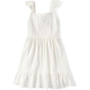 imageThe Childrens PlaceShort Sleeve Fashion Skater DressPink GlowSimply White