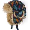 imageThe Childrens Place Baby Winter Trapper Kids Hat with Earflaps Chin Strap and Faux TrimBlue Dinos