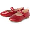 imageThe Childrens Place BabyGirls Toddler Closed Toe Ballet FlatsRed