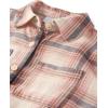 imageThe Childrens Place Girls Long Sleeve Plaid Button Up ShirtPink Kiss