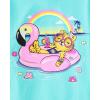imageThe Childrens PlaceGirlsAssorted Everyday Short Sleeve Graphic TShirtsMultipacksFlamingoGummy BearsUnicorn 3PackSmall