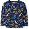 imageThe Childrens Place Baby Boys and Toddler Long Sleeve Thermal ShirtDino Waffle