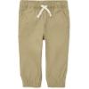 imageThe Childrens Place Baby Boys and Toddler Stretch Pull on Jogger PantsFlax Single