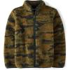 imageThe Childrens Place Boys Cozy Sherpa FullZip JacketDuffle Green Camo