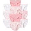 imageThe Childrens Place Girls Cotton Brief Underwear Variety PackPinksWhites 10pack