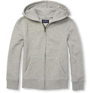 imageThe Childrens Place Active Long Sleeve Hooded Full Zip Front SweatshirtSmoke