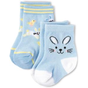 imageThe Childrens Place Baby Boys and Newborn Socks Variety PackBlue Bunny Midi 2pack
