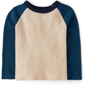 imageThe Childrens Place Baby Boys and Toddler Long Sleeve Thermal ShirtBlue Cream
