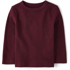 imageThe Childrens Place Baby Boys and Toddler Long Sleeve Thermal ShirtRedwood