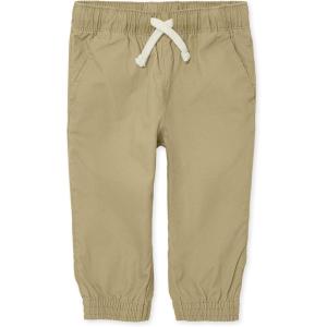 imageThe Childrens Place Baby Boys and Toddler Stretch Pull on Jogger PantsFlax Single