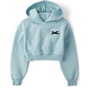 imageThe Childrens Place Girls Active Long Sleeve Hooded SweatshirtDusky Blue