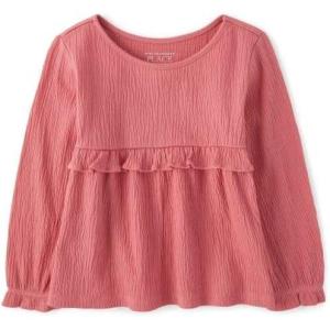 imageThe Childrens Place babygirls And Toddler Girl Long Sleeve Shirts 3packLotus Flower