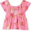 imageThe Childrens Place Baby Girls and Toddler Short Sleeve Flutter ShirtBright Pink