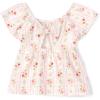 imageThe Childrens Place Baby Girls and Toddler Short Sleeve Flutter ShirtSimply White
