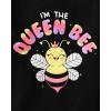imageThe Childrens Place Baby Girls and Toddler UnicornsButterfliesTrends Short Sleeve Graphic TShirts3 PackSassy EraQueen BeeCute