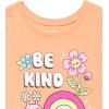 imageThe Childrens Place Baby Toddler Girls 2Pack Short Sleeve Graphic TShirtBe KindFrog Mushroom
