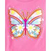 imageThe Childrens Place BabyGirls and Toddler SchoolLearning Short Sleeve Graphic TShirts3 PackButterflyPreschool PrincessLove