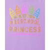 imageThe Childrens Place BabyGirls and Toddler SchoolLearning Short Sleeve Graphic TShirts3 PackButterflyPreschool PrincessLove