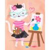 imageThe Childrens Place BabyGirls and Toddler SchoolLearning Short Sleeve Graphic TShirts3 PackCat PaintingGiraffeNear Reading