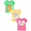 imageThe Childrens Place Baby Girls and Toddler All HolidaysBirthdays Short Sleeve Graphic TShirts3 PackRainbow CatCatBunny Cat