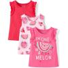 imageThe Childrens Place Baby Girls and Toddler Assorted Tank TopsWatermelon 3pack