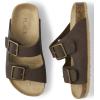 imageThe Childrens Place Boys Casual Slip on Double Buckle Slide SandalsBrown