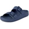 imageThe Childrens Place Boys Everyday Slip on Double Buckle Slide SandalsNavy