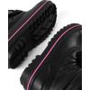 imageThe Childrens Place Girls Faux Fur Trim Winter Snow BootBlack Toggle