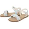 imageThe Childrens Place Girls Flat Sandals with Adjustable Ankle StrapPastel Multicolor Braid