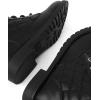 imageThe Childrens Place Girls Lace Up Combat BootsBlack Quilted