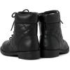 imageThe Childrens Place Girls Lace Up Combat BootsBlack Quilted