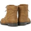 imageThe Childrens Place Girls Lace Up Combat BootsTan Quilted