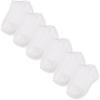 imageThe Childrens Place Boys Big 6 Pack Ankle SocksWhite 9997