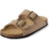 imageThe Childrens Place Boys Casual Slip on Double Buckle Slide SandalsTan