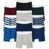 imageThe Childrens Place Boys Cotton Boxer Briefs Underwear Variety 10PackSolidsStripes