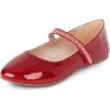 imageThe Childrens Place Girls Closed Toe Ballet FlatsRed