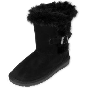 imageThe Childrens Place Girls Warm Lightweight Winter BootOnyx