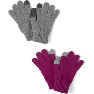 imageThe Childrens Place Unisex Kids Winter Knit Stretchy Texting Kids GlovesMagic Potion 2pack
