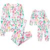 imageThe Childrens Place Family Matching Christmas and Holiday Pajama Sets CottonMerry Joy Pink