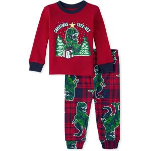 imageThe Childrens Place Family Matching Christmas and Holiday Pajama Sets CottonTreerex