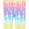 imageThe Childrens Place Girls Printed Leggings 2PackRainbowBlue DoodleGreyPurple 4pack