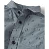 imageThe Childrens Place BabyBoys and Toddler Long Sleeve Cotton Poplin Button Down ShirtThunderstorm