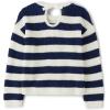imageThe Childrens Place Girls Long Sleeve Crew Neck Pullover SweaterBunny Tail Stripe