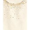 imageThe Childrens Place Girls Long Sleeve Sweater DressBeaded White Daisy