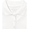 imageThe Childrens Place Girls Short Sleeve Pique Polo 2 PackWhite 2pack
