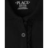 imageThe Childrens Place Girls Short Sleeve Ruffle Pique Polo 2 PackBlack