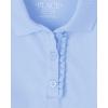 imageThe Childrens Place Girls Short Sleeve Ruffle Pique Polo 2 PackDaybreak 2pack
