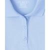 imageThe Childrens Place Girls Short Sleeve Ruffle Pique Polo 2 PackDaybreak